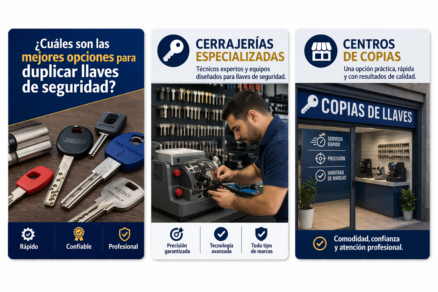 Cuales son las mejores opciones para duplicar llaves de seguridad - &iquest;Cu&aacute;les son las mejores opciones para duplicar llaves de seguridad en Barcelona?