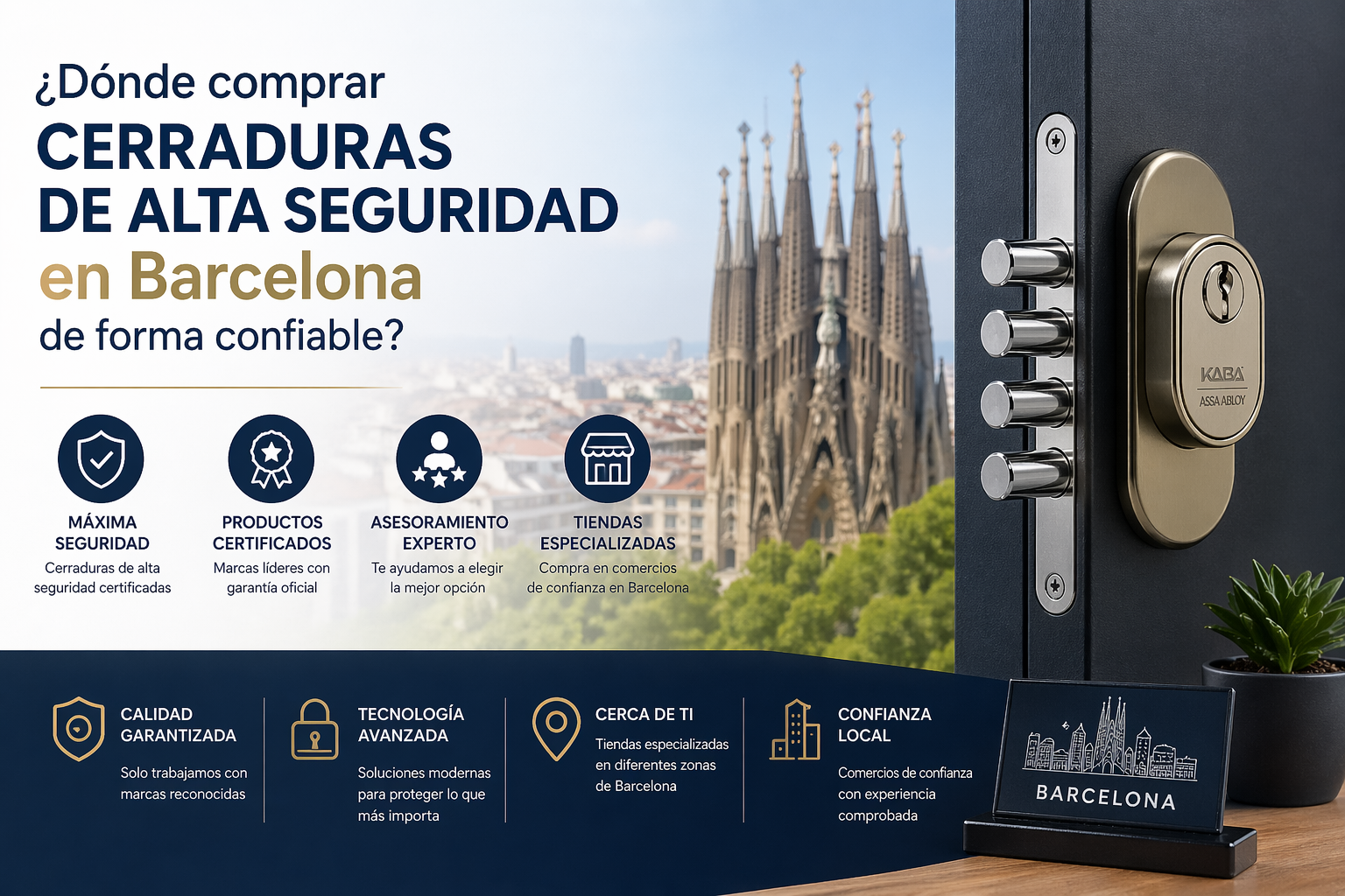 Mejores servicios de cambio de cerraduras en Barcelona Donde comprar cerraduras de alta seguridad en Barcelona de forma confiable - Mejores servicios de cambio de cerraduras en Barcelona