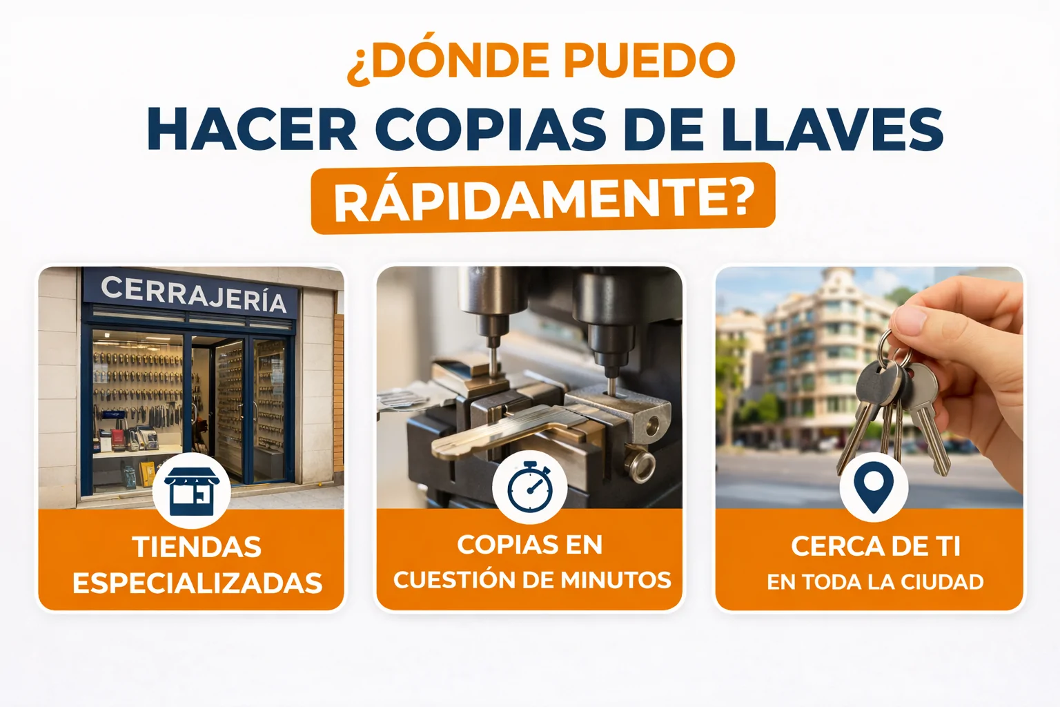 Copias de llaves cerca de ti - &iquest;D&oacute;nde puedo hacer copias de llaves r&aacute;pidamente en Barcelona?